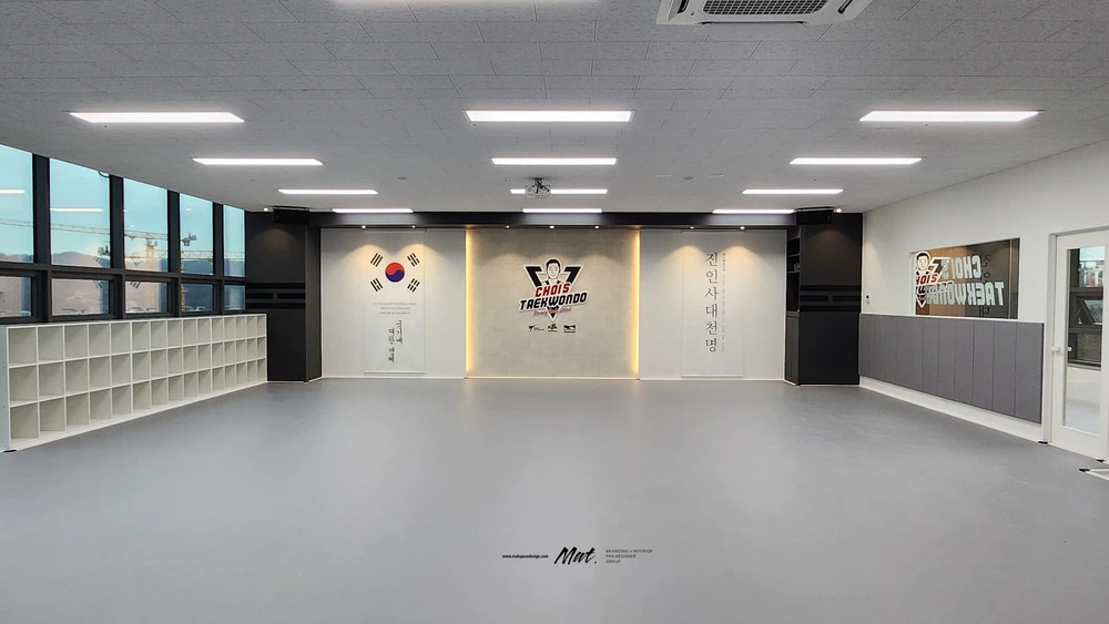 파주 운정 초이스 태권도장 수련 공간 전체 전경