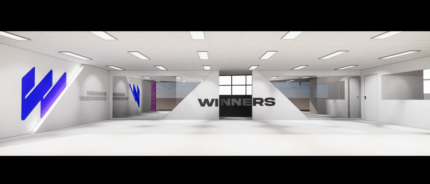 위너스 태권도장 메인 수련장 3D 파노라마